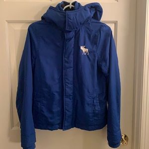 Abercrombie kids royal blue winter coat XL